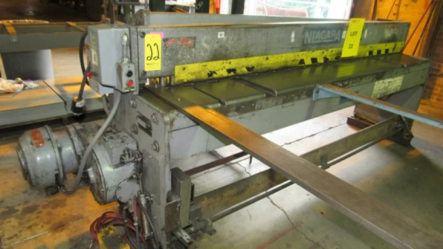 Photo #13 of SURPLUS ASSETS FORMERLY OF RUBBERMAID PRODUCTS, INCLUDING: RAS FLEXIBEND CNC FOLDER, MINSTER PIECEMAKER HIGH SPEED PRESS, HPM TRIPLE ACTION HYDRAULIC PRESS, NIAGARA POWER SQUARING SHEAR, SPOT WELDERS, (2) TCM FORKLIFTS, (8) MILFORD & TOWNSEND RIVET