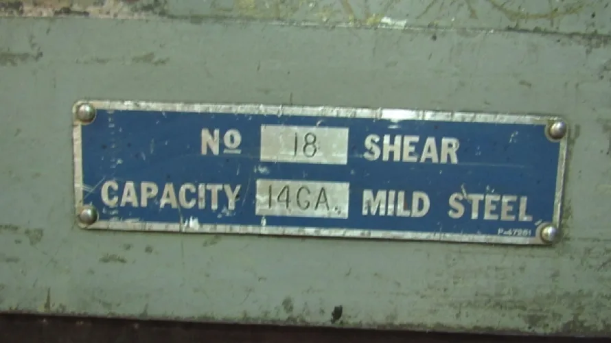 Photo #16 of SURPLUS ASSETS FORMERLY OF RUBBERMAID PRODUCTS, INCLUDING: RAS FLEXIBEND CNC FOLDER, MINSTER PIECEMAKER HIGH SPEED PRESS, HPM TRIPLE ACTION HYDRAULIC PRESS, NIAGARA POWER SQUARING SHEAR, SPOT WELDERS, (2) TCM FORKLIFTS, (8) MILFORD & TOWNSEND RIVET