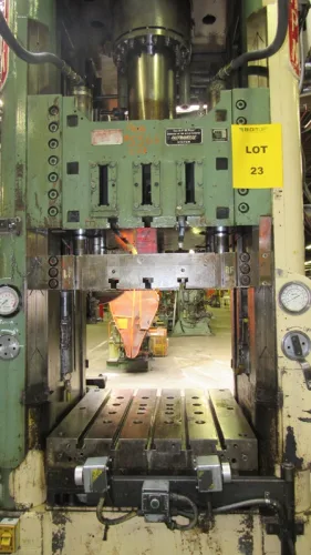 Photo #18 of SURPLUS ASSETS FORMERLY OF RUBBERMAID PRODUCTS, INCLUDING: RAS FLEXIBEND CNC FOLDER, MINSTER PIECEMAKER HIGH SPEED PRESS, HPM TRIPLE ACTION HYDRAULIC PRESS, NIAGARA POWER SQUARING SHEAR, SPOT WELDERS, (2) TCM FORKLIFTS, (8) MILFORD & TOWNSEND RIVET