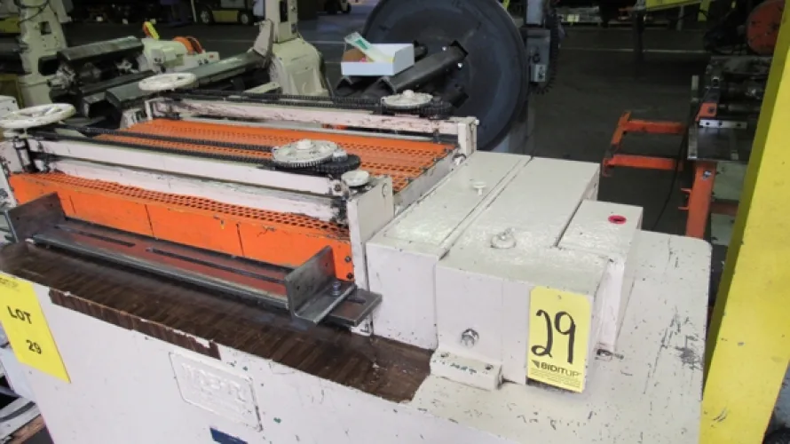 Photo #29 of SURPLUS ASSETS FORMERLY OF RUBBERMAID PRODUCTS, INCLUDING: RAS FLEXIBEND CNC FOLDER, MINSTER PIECEMAKER HIGH SPEED PRESS, HPM TRIPLE ACTION HYDRAULIC PRESS, NIAGARA POWER SQUARING SHEAR, SPOT WELDERS, (2) TCM FORKLIFTS, (8) MILFORD & TOWNSEND RIVET