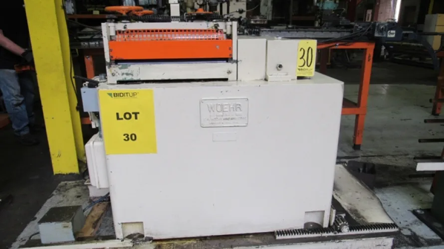 Photo #31 of SURPLUS ASSETS FORMERLY OF RUBBERMAID PRODUCTS, INCLUDING: RAS FLEXIBEND CNC FOLDER, MINSTER PIECEMAKER HIGH SPEED PRESS, HPM TRIPLE ACTION HYDRAULIC PRESS, NIAGARA POWER SQUARING SHEAR, SPOT WELDERS, (2) TCM FORKLIFTS, (8) MILFORD & TOWNSEND RIVET