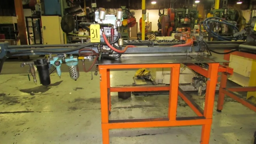 Photo #33 of SURPLUS ASSETS FORMERLY OF RUBBERMAID PRODUCTS, INCLUDING: RAS FLEXIBEND CNC FOLDER, MINSTER PIECEMAKER HIGH SPEED PRESS, HPM TRIPLE ACTION HYDRAULIC PRESS, NIAGARA POWER SQUARING SHEAR, SPOT WELDERS, (2) TCM FORKLIFTS, (8) MILFORD & TOWNSEND RIVET