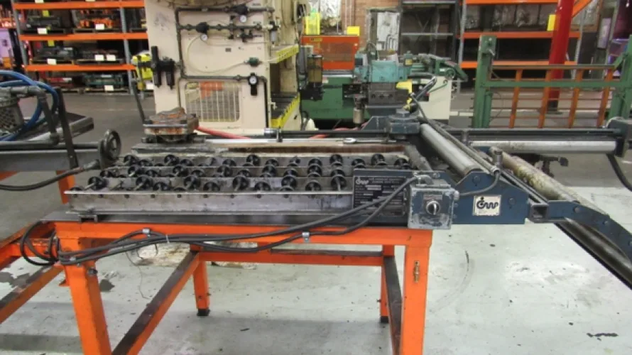 Photo #34 of SURPLUS ASSETS FORMERLY OF RUBBERMAID PRODUCTS, INCLUDING: RAS FLEXIBEND CNC FOLDER, MINSTER PIECEMAKER HIGH SPEED PRESS, HPM TRIPLE ACTION HYDRAULIC PRESS, NIAGARA POWER SQUARING SHEAR, SPOT WELDERS, (2) TCM FORKLIFTS, (8) MILFORD & TOWNSEND RIVET