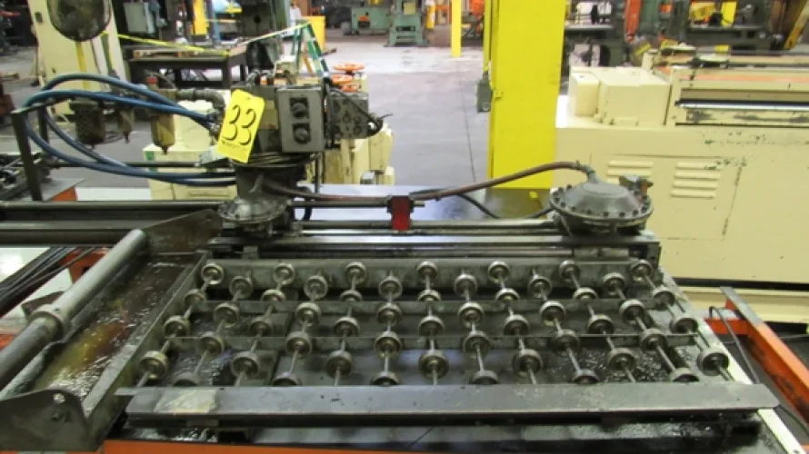 Photo #38 of SURPLUS ASSETS FORMERLY OF RUBBERMAID PRODUCTS, INCLUDING: RAS FLEXIBEND CNC FOLDER, MINSTER PIECEMAKER HIGH SPEED PRESS, HPM TRIPLE ACTION HYDRAULIC PRESS, NIAGARA POWER SQUARING SHEAR, SPOT WELDERS, (2) TCM FORKLIFTS, (8) MILFORD & TOWNSEND RIVET