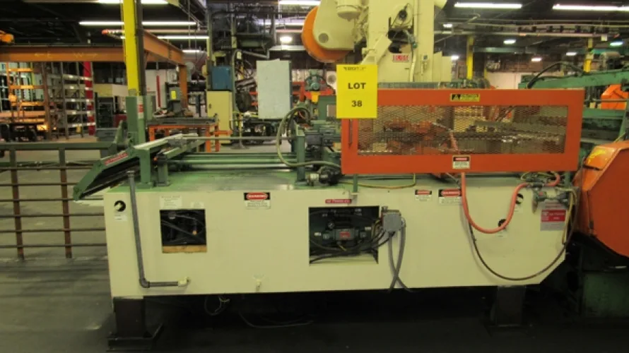 Photo #42 of SURPLUS ASSETS FORMERLY OF RUBBERMAID PRODUCTS, INCLUDING: RAS FLEXIBEND CNC FOLDER, MINSTER PIECEMAKER HIGH SPEED PRESS, HPM TRIPLE ACTION HYDRAULIC PRESS, NIAGARA POWER SQUARING SHEAR, SPOT WELDERS, (2) TCM FORKLIFTS, (8) MILFORD & TOWNSEND RIVET