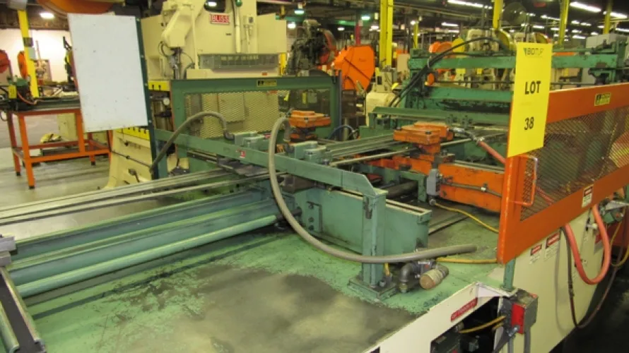 Photo #45 of SURPLUS ASSETS FORMERLY OF RUBBERMAID PRODUCTS, INCLUDING: RAS FLEXIBEND CNC FOLDER, MINSTER PIECEMAKER HIGH SPEED PRESS, HPM TRIPLE ACTION HYDRAULIC PRESS, NIAGARA POWER SQUARING SHEAR, SPOT WELDERS, (2) TCM FORKLIFTS, (8) MILFORD & TOWNSEND RIVET