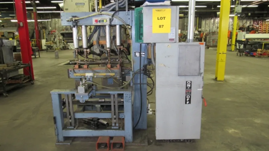 Photo #71 of SURPLUS ASSETS FORMERLY OF RUBBERMAID PRODUCTS, INCLUDING: RAS FLEXIBEND CNC FOLDER, MINSTER PIECEMAKER HIGH SPEED PRESS, HPM TRIPLE ACTION HYDRAULIC PRESS, NIAGARA POWER SQUARING SHEAR, SPOT WELDERS, (2) TCM FORKLIFTS, (8) MILFORD & TOWNSEND RIVET