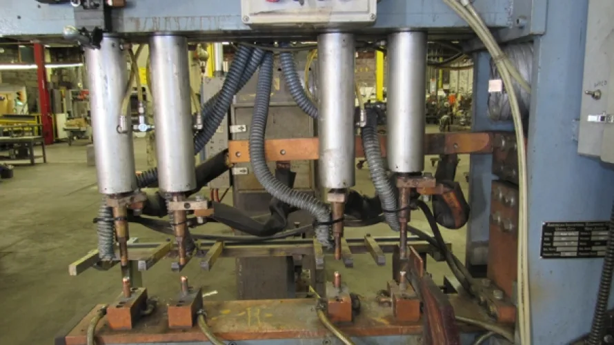 Photo #73 of SURPLUS ASSETS FORMERLY OF RUBBERMAID PRODUCTS, INCLUDING: RAS FLEXIBEND CNC FOLDER, MINSTER PIECEMAKER HIGH SPEED PRESS, HPM TRIPLE ACTION HYDRAULIC PRESS, NIAGARA POWER SQUARING SHEAR, SPOT WELDERS, (2) TCM FORKLIFTS, (8) MILFORD & TOWNSEND RIVET