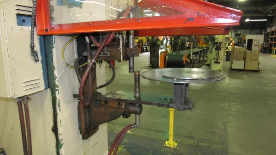 Photo #78 of SURPLUS ASSETS FORMERLY OF RUBBERMAID PRODUCTS, INCLUDING: RAS FLEXIBEND CNC FOLDER, MINSTER PIECEMAKER HIGH SPEED PRESS, HPM TRIPLE ACTION HYDRAULIC PRESS, NIAGARA POWER SQUARING SHEAR, SPOT WELDERS, (2) TCM FORKLIFTS, (8) MILFORD & TOWNSEND RIVET