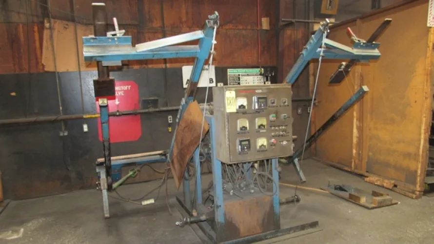 Photo #104 of SURPLUS ASSETS FORMERLY OF RUBBERMAID PRODUCTS, INCLUDING: RAS FLEXIBEND CNC FOLDER, MINSTER PIECEMAKER HIGH SPEED PRESS, HPM TRIPLE ACTION HYDRAULIC PRESS, NIAGARA POWER SQUARING SHEAR, SPOT WELDERS, (2) TCM FORKLIFTS, (8) MILFORD & TOWNSEND RIVET