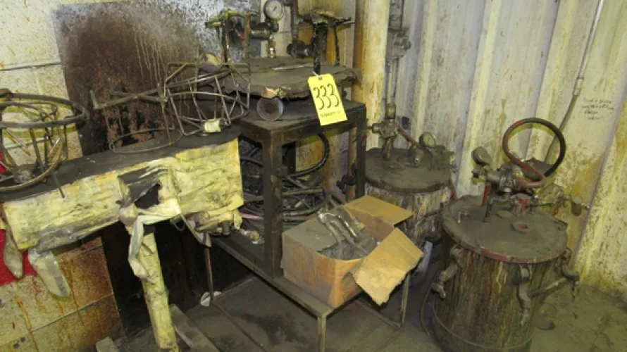 Photo #175 of SURPLUS ASSETS FORMERLY OF RUBBERMAID PRODUCTS, INCLUDING: RAS FLEXIBEND CNC FOLDER, MINSTER PIECEMAKER HIGH SPEED PRESS, HPM TRIPLE ACTION HYDRAULIC PRESS, NIAGARA POWER SQUARING SHEAR, SPOT WELDERS, (2) TCM FORKLIFTS, (8) MILFORD & TOWNSEND RIVET