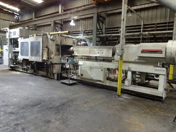 Photo #4 of POLYVULC USA, INC. - MODERN RUBBER AND PLASTIC RECYCLING EQUIPMENT INCLUDING 6" DAVIS MERRITT EXTRUSION RECYCLING LINE, INJECTION MOLDERS TO 1,000 TON X 400 OZ., VECOPLAN SHREDDERS, SILOS, CRACKER MILL & RECYCLING LINE PARTS & SUPPORT EQUIPMENT
