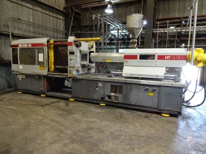 Photo #10 of POLYVULC USA, INC. - MODERN RUBBER AND PLASTIC RECYCLING EQUIPMENT INCLUDING 6" DAVIS MERRITT EXTRUSION RECYCLING LINE, INJECTION MOLDERS TO 1,000 TON X 400 OZ., VECOPLAN SHREDDERS, SILOS, CRACKER MILL & RECYCLING LINE PARTS & SUPPORT EQUIPMENT