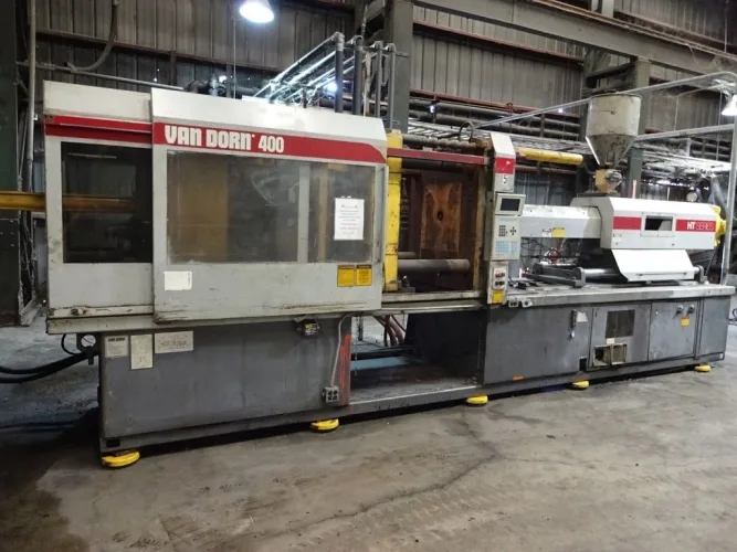 Photo #11 of POLYVULC USA, INC. - MODERN RUBBER AND PLASTIC RECYCLING EQUIPMENT INCLUDING 6" DAVIS MERRITT EXTRUSION RECYCLING LINE, INJECTION MOLDERS TO 1,000 TON X 400 OZ., VECOPLAN SHREDDERS, SILOS, CRACKER MILL & RECYCLING LINE PARTS & SUPPORT EQUIPMENT