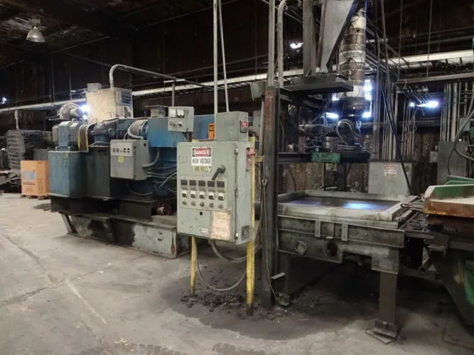 Photo #18 of POLYVULC USA, INC. - MODERN RUBBER AND PLASTIC RECYCLING EQUIPMENT INCLUDING 6" DAVIS MERRITT EXTRUSION RECYCLING LINE, INJECTION MOLDERS TO 1,000 TON X 400 OZ., VECOPLAN SHREDDERS, SILOS, CRACKER MILL & RECYCLING LINE PARTS & SUPPORT EQUIPMENT