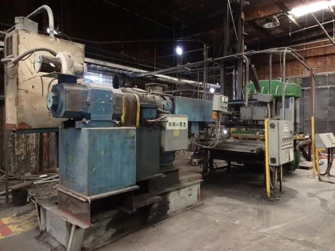 Photo #20 of POLYVULC USA, INC. - MODERN RUBBER AND PLASTIC RECYCLING EQUIPMENT INCLUDING 6" DAVIS MERRITT EXTRUSION RECYCLING LINE, INJECTION MOLDERS TO 1,000 TON X 400 OZ., VECOPLAN SHREDDERS, SILOS, CRACKER MILL & RECYCLING LINE PARTS & SUPPORT EQUIPMENT