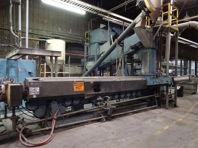 Photo #23 of POLYVULC USA, INC. - MODERN RUBBER AND PLASTIC RECYCLING EQUIPMENT INCLUDING 6" DAVIS MERRITT EXTRUSION RECYCLING LINE, INJECTION MOLDERS TO 1,000 TON X 400 OZ., VECOPLAN SHREDDERS, SILOS, CRACKER MILL & RECYCLING LINE PARTS & SUPPORT EQUIPMENT