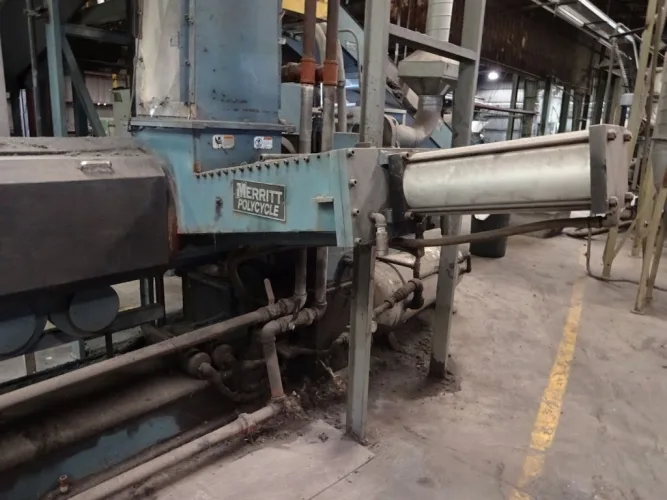 Photo #24 of POLYVULC USA, INC. - MODERN RUBBER AND PLASTIC RECYCLING EQUIPMENT INCLUDING 6" DAVIS MERRITT EXTRUSION RECYCLING LINE, INJECTION MOLDERS TO 1,000 TON X 400 OZ., VECOPLAN SHREDDERS, SILOS, CRACKER MILL & RECYCLING LINE PARTS & SUPPORT EQUIPMENT