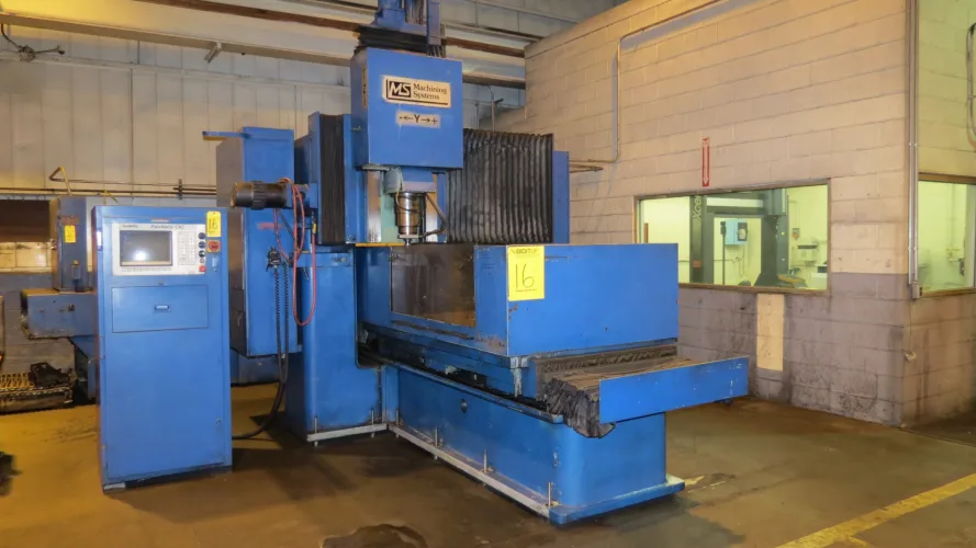 Photo #3 of SURPLUS METALWORKING EQUIPMENT & FURNACES, INCLUDING: 250-TON BLISS PRESS, HYDRAULIC PRESSES, 2004 LK CMM, WHEELABRATOR, ROTARY HEARTH, TEMPERING & HARDING OVENS,  BRIDGE MILL, BANDSAW, CHILLERS, FILTER PRESSES & COMPRESSORS.