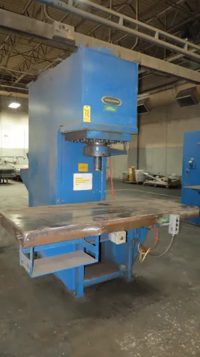 Photo #8 of SURPLUS METALWORKING EQUIPMENT & FURNACES, INCLUDING: 250-TON BLISS PRESS, HYDRAULIC PRESSES, 2004 LK CMM, WHEELABRATOR, ROTARY HEARTH, TEMPERING & HARDING OVENS,  BRIDGE MILL, BANDSAW, CHILLERS, FILTER PRESSES & COMPRESSORS.