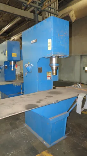 Photo #11 of SURPLUS METALWORKING EQUIPMENT & FURNACES, INCLUDING: 250-TON BLISS PRESS, HYDRAULIC PRESSES, 2004 LK CMM, WHEELABRATOR, ROTARY HEARTH, TEMPERING & HARDING OVENS,  BRIDGE MILL, BANDSAW, CHILLERS, FILTER PRESSES & COMPRESSORS.