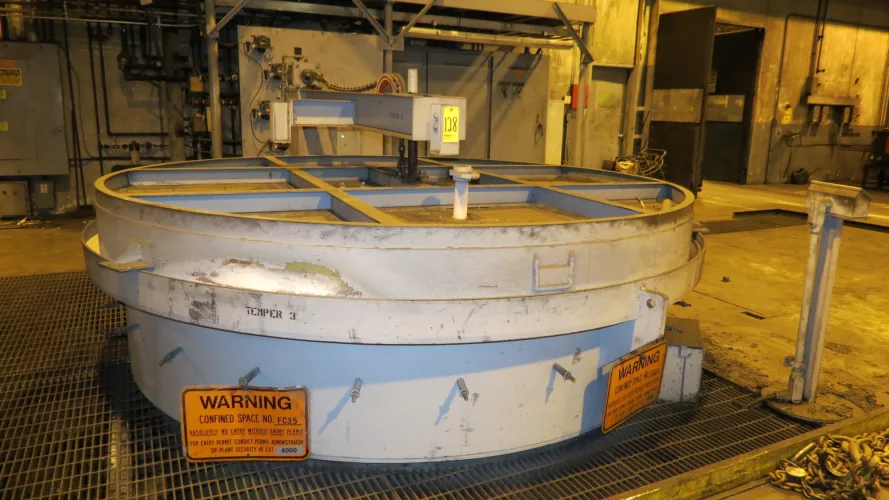 Photo #16 of SURPLUS METALWORKING EQUIPMENT & FURNACES, INCLUDING: 250-TON BLISS PRESS, HYDRAULIC PRESSES, 2004 LK CMM, WHEELABRATOR, ROTARY HEARTH, TEMPERING & HARDING OVENS,  BRIDGE MILL, BANDSAW, CHILLERS, FILTER PRESSES & COMPRESSORS.