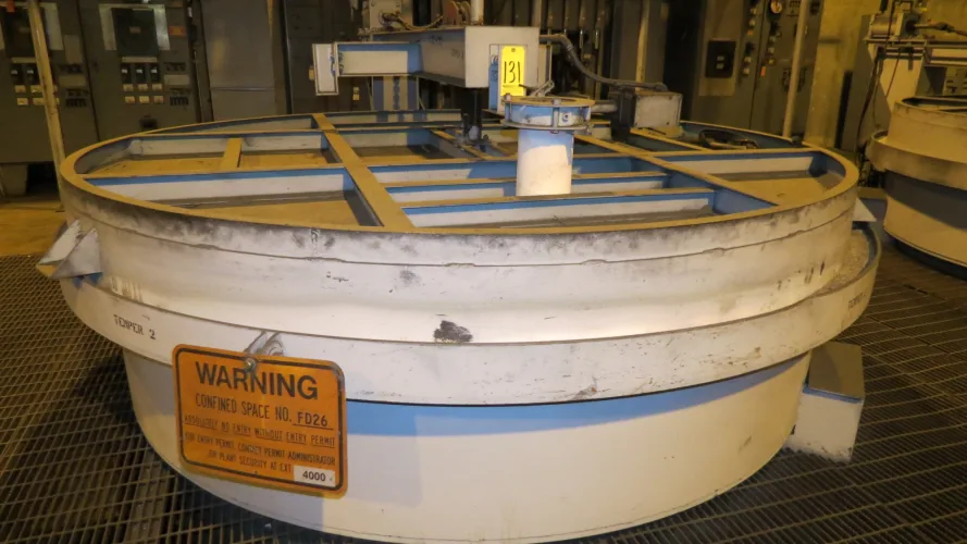 Photo #17 of SURPLUS METALWORKING EQUIPMENT & FURNACES, INCLUDING: 250-TON BLISS PRESS, HYDRAULIC PRESSES, 2004 LK CMM, WHEELABRATOR, ROTARY HEARTH, TEMPERING & HARDING OVENS,  BRIDGE MILL, BANDSAW, CHILLERS, FILTER PRESSES & COMPRESSORS.