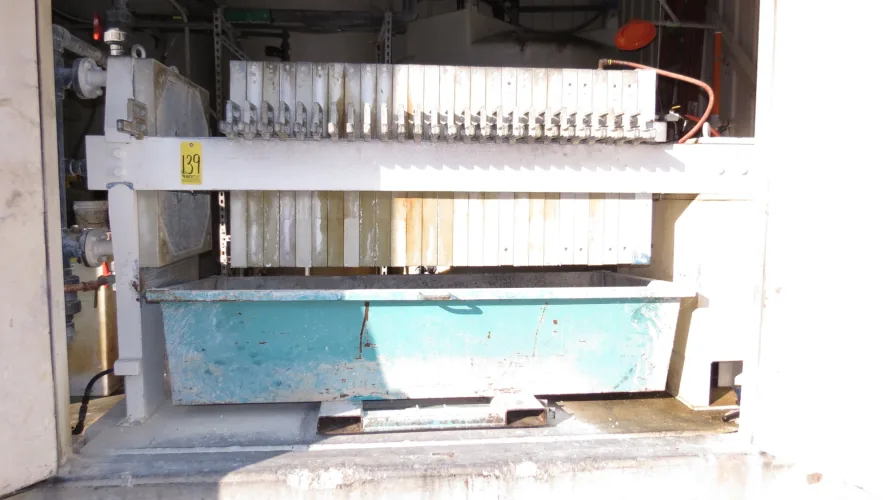 Photo #24 of SURPLUS METALWORKING EQUIPMENT & FURNACES, INCLUDING: 250-TON BLISS PRESS, HYDRAULIC PRESSES, 2004 LK CMM, WHEELABRATOR, ROTARY HEARTH, TEMPERING & HARDING OVENS,  BRIDGE MILL, BANDSAW, CHILLERS, FILTER PRESSES & COMPRESSORS.