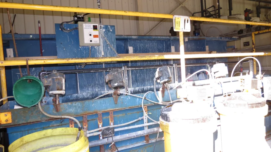 Photo #27 of SURPLUS METALWORKING EQUIPMENT & FURNACES, INCLUDING: 250-TON BLISS PRESS, HYDRAULIC PRESSES, 2004 LK CMM, WHEELABRATOR, ROTARY HEARTH, TEMPERING & HARDING OVENS,  BRIDGE MILL, BANDSAW, CHILLERS, FILTER PRESSES & COMPRESSORS.
