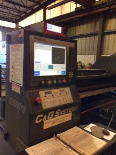 Photo #20 of SHORT NOTICE SALE -  2007 10' X 21' C & G CROSSFIRE ULTRACUT 300 PLASMA SYSTEM, PACIFIC & CINCINNATI PRESS BRAKES, CHURCHILL & TIMESAVER GRINDERS, SAWS, SHEAR, LATHE, MILLS & MUCH MORE