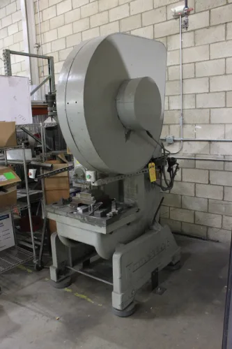Photo #8 of SURPLUS TO HAECO AMERICAS - FEATURING: 2005 HAAS MDC-500 CNC VERTICAL MACHINING CENTER, GORGEOUS 75 TON BLISS VARI-SPEED OBI PUNCH PRESS, 60 TON ROUSELLE OBI PUNCH PRESS, SAMCO CLICKER PRESS,MILLING MACHINES, DRILL PRESSES, GRINDERS, (11) SEWING MACHINES,