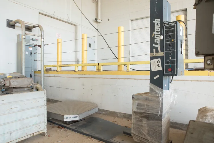 Photo #1 of ASSETS FORMERLY OF KIMBALL INTERNATIONAL: 60" X 12-GA. IOWA PRECISION SLEAR LINE, 10' x 300 TON CINCINNATI PRESS BRAKE, 45 TON BLISS OBI PUNCH PRESS, 35 TON KOMATSU GAP FRAME PRESS, LIKE NEW BANNER SPOT WELDER, LANTECH STRETCH WRAPPER,