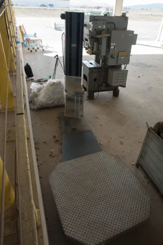Photo #5 of ASSETS FORMERLY OF KIMBALL INTERNATIONAL: 60" X 12-GA. IOWA PRECISION SLEAR LINE, 10' x 300 TON CINCINNATI PRESS BRAKE, 45 TON BLISS OBI PUNCH PRESS, 35 TON KOMATSU GAP FRAME PRESS, LIKE NEW BANNER SPOT WELDER, LANTECH STRETCH WRAPPER,