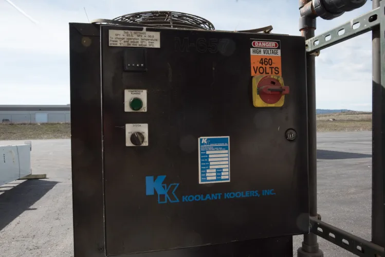 Photo #9 of ASSETS FORMERLY OF KIMBALL INTERNATIONAL: 60" X 12-GA. IOWA PRECISION SLEAR LINE, 10' x 300 TON CINCINNATI PRESS BRAKE, 45 TON BLISS OBI PUNCH PRESS, 35 TON KOMATSU GAP FRAME PRESS, LIKE NEW BANNER SPOT WELDER, LANTECH STRETCH WRAPPER,