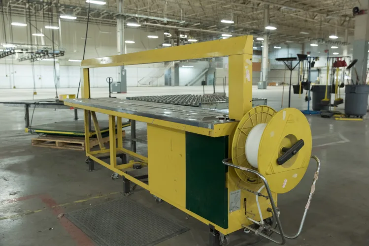 Photo #10 of ASSETS FORMERLY OF KIMBALL INTERNATIONAL: 60" X 12-GA. IOWA PRECISION SLEAR LINE, 10' x 300 TON CINCINNATI PRESS BRAKE, 45 TON BLISS OBI PUNCH PRESS, 35 TON KOMATSU GAP FRAME PRESS, LIKE NEW BANNER SPOT WELDER, LANTECH STRETCH WRAPPER,
