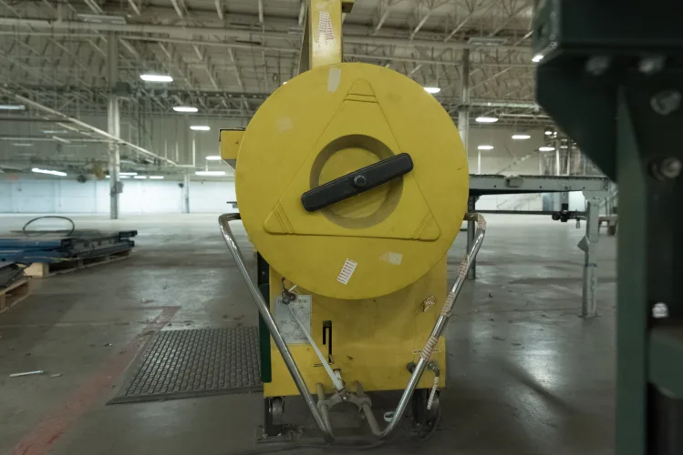 Photo #16 of ASSETS FORMERLY OF KIMBALL INTERNATIONAL: 60" X 12-GA. IOWA PRECISION SLEAR LINE, 10' x 300 TON CINCINNATI PRESS BRAKE, 45 TON BLISS OBI PUNCH PRESS, 35 TON KOMATSU GAP FRAME PRESS, LIKE NEW BANNER SPOT WELDER, LANTECH STRETCH WRAPPER,