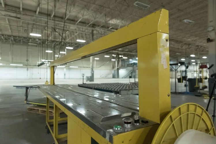 Photo #18 of ASSETS FORMERLY OF KIMBALL INTERNATIONAL: 60" X 12-GA. IOWA PRECISION SLEAR LINE, 10' x 300 TON CINCINNATI PRESS BRAKE, 45 TON BLISS OBI PUNCH PRESS, 35 TON KOMATSU GAP FRAME PRESS, LIKE NEW BANNER SPOT WELDER, LANTECH STRETCH WRAPPER,