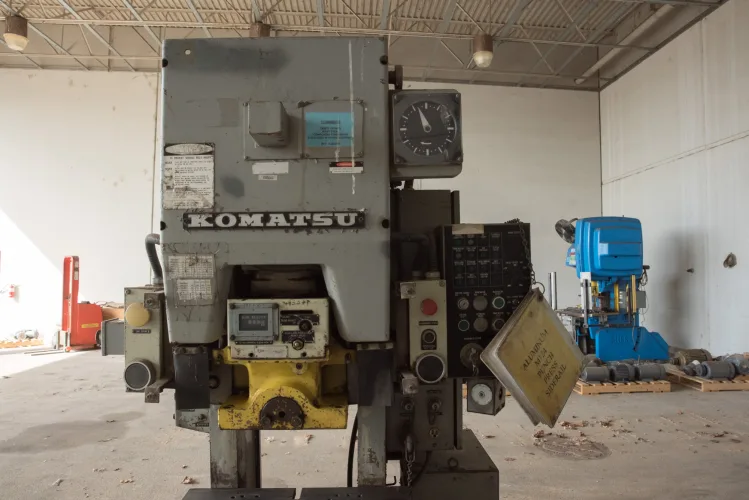 Photo #24 of ASSETS FORMERLY OF KIMBALL INTERNATIONAL: 60" X 12-GA. IOWA PRECISION SLEAR LINE, 10' x 300 TON CINCINNATI PRESS BRAKE, 45 TON BLISS OBI PUNCH PRESS, 35 TON KOMATSU GAP FRAME PRESS, LIKE NEW BANNER SPOT WELDER, LANTECH STRETCH WRAPPER,