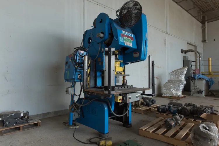 Photo #33 of ASSETS FORMERLY OF KIMBALL INTERNATIONAL: 60" X 12-GA. IOWA PRECISION SLEAR LINE, 10' x 300 TON CINCINNATI PRESS BRAKE, 45 TON BLISS OBI PUNCH PRESS, 35 TON KOMATSU GAP FRAME PRESS, LIKE NEW BANNER SPOT WELDER, LANTECH STRETCH WRAPPER,