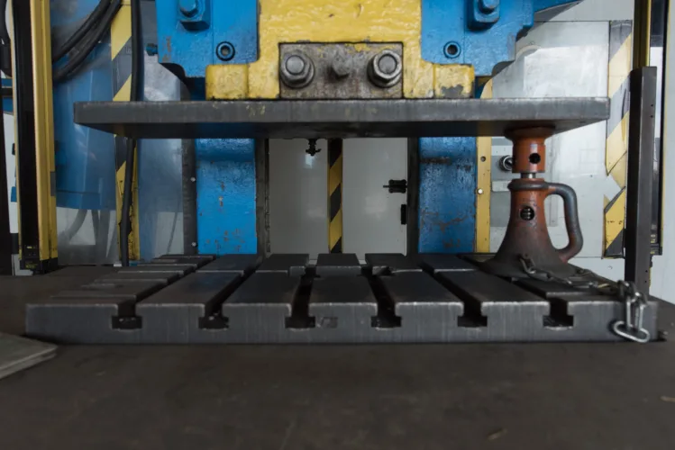 Photo #35 of ASSETS FORMERLY OF KIMBALL INTERNATIONAL: 60" X 12-GA. IOWA PRECISION SLEAR LINE, 10' x 300 TON CINCINNATI PRESS BRAKE, 45 TON BLISS OBI PUNCH PRESS, 35 TON KOMATSU GAP FRAME PRESS, LIKE NEW BANNER SPOT WELDER, LANTECH STRETCH WRAPPER,
