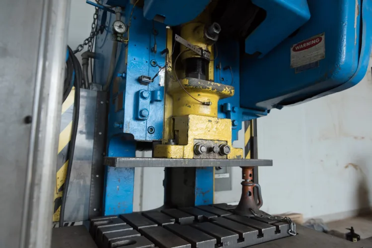Photo #36 of ASSETS FORMERLY OF KIMBALL INTERNATIONAL: 60" X 12-GA. IOWA PRECISION SLEAR LINE, 10' x 300 TON CINCINNATI PRESS BRAKE, 45 TON BLISS OBI PUNCH PRESS, 35 TON KOMATSU GAP FRAME PRESS, LIKE NEW BANNER SPOT WELDER, LANTECH STRETCH WRAPPER,