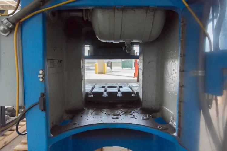 Photo #40 of ASSETS FORMERLY OF KIMBALL INTERNATIONAL: 60" X 12-GA. IOWA PRECISION SLEAR LINE, 10' x 300 TON CINCINNATI PRESS BRAKE, 45 TON BLISS OBI PUNCH PRESS, 35 TON KOMATSU GAP FRAME PRESS, LIKE NEW BANNER SPOT WELDER, LANTECH STRETCH WRAPPER,