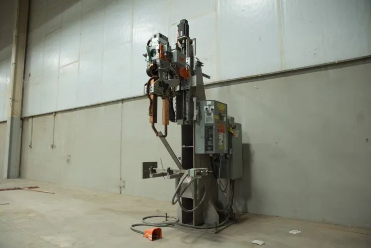 Photo #42 of ASSETS FORMERLY OF KIMBALL INTERNATIONAL: 60" X 12-GA. IOWA PRECISION SLEAR LINE, 10' x 300 TON CINCINNATI PRESS BRAKE, 45 TON BLISS OBI PUNCH PRESS, 35 TON KOMATSU GAP FRAME PRESS, LIKE NEW BANNER SPOT WELDER, LANTECH STRETCH WRAPPER,