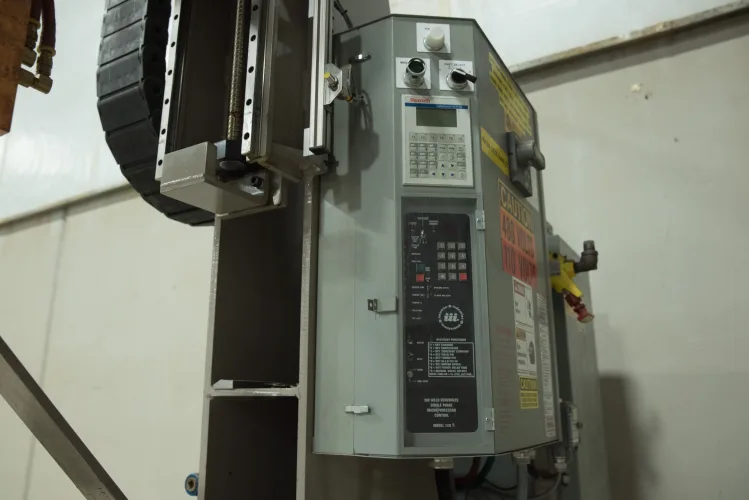 Photo #46 of ASSETS FORMERLY OF KIMBALL INTERNATIONAL: 60" X 12-GA. IOWA PRECISION SLEAR LINE, 10' x 300 TON CINCINNATI PRESS BRAKE, 45 TON BLISS OBI PUNCH PRESS, 35 TON KOMATSU GAP FRAME PRESS, LIKE NEW BANNER SPOT WELDER, LANTECH STRETCH WRAPPER,
