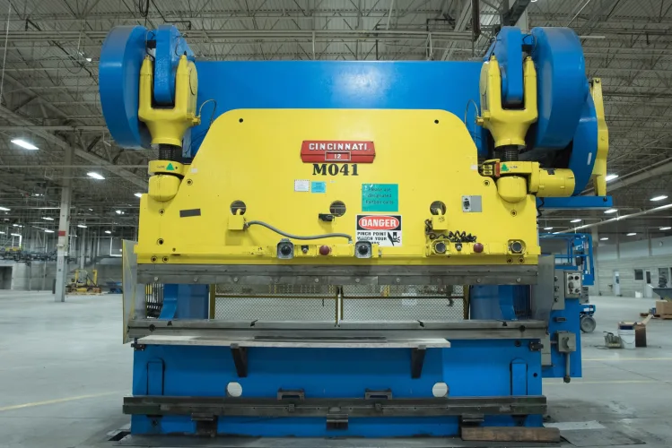 Photo #53 of ASSETS FORMERLY OF KIMBALL INTERNATIONAL: 60" X 12-GA. IOWA PRECISION SLEAR LINE, 10' x 300 TON CINCINNATI PRESS BRAKE, 45 TON BLISS OBI PUNCH PRESS, 35 TON KOMATSU GAP FRAME PRESS, LIKE NEW BANNER SPOT WELDER, LANTECH STRETCH WRAPPER,