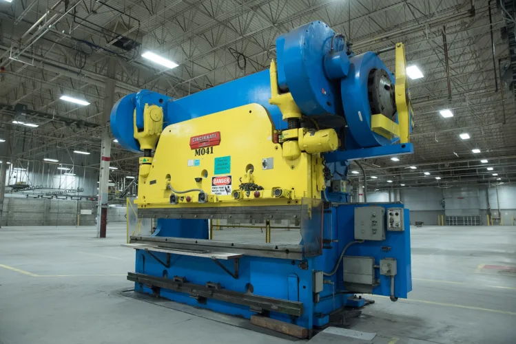 Photo #55 of ASSETS FORMERLY OF KIMBALL INTERNATIONAL: 60" X 12-GA. IOWA PRECISION SLEAR LINE, 10' x 300 TON CINCINNATI PRESS BRAKE, 45 TON BLISS OBI PUNCH PRESS, 35 TON KOMATSU GAP FRAME PRESS, LIKE NEW BANNER SPOT WELDER, LANTECH STRETCH WRAPPER,