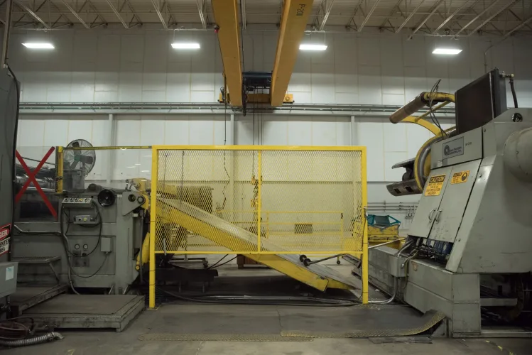 Photo #73 of ASSETS FORMERLY OF KIMBALL INTERNATIONAL: 60" X 12-GA. IOWA PRECISION SLEAR LINE, 10' x 300 TON CINCINNATI PRESS BRAKE, 45 TON BLISS OBI PUNCH PRESS, 35 TON KOMATSU GAP FRAME PRESS, LIKE NEW BANNER SPOT WELDER, LANTECH STRETCH WRAPPER,