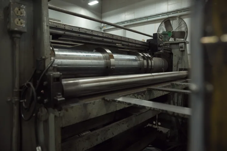 Photo #75 of ASSETS FORMERLY OF KIMBALL INTERNATIONAL: 60" X 12-GA. IOWA PRECISION SLEAR LINE, 10' x 300 TON CINCINNATI PRESS BRAKE, 45 TON BLISS OBI PUNCH PRESS, 35 TON KOMATSU GAP FRAME PRESS, LIKE NEW BANNER SPOT WELDER, LANTECH STRETCH WRAPPER,