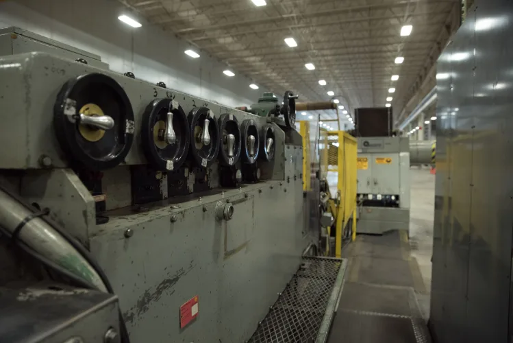Photo #76 of ASSETS FORMERLY OF KIMBALL INTERNATIONAL: 60" X 12-GA. IOWA PRECISION SLEAR LINE, 10' x 300 TON CINCINNATI PRESS BRAKE, 45 TON BLISS OBI PUNCH PRESS, 35 TON KOMATSU GAP FRAME PRESS, LIKE NEW BANNER SPOT WELDER, LANTECH STRETCH WRAPPER,