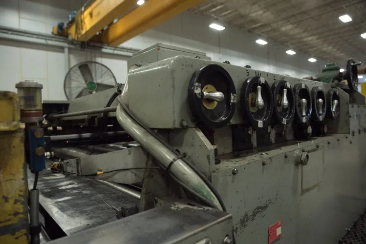 Photo #77 of ASSETS FORMERLY OF KIMBALL INTERNATIONAL: 60" X 12-GA. IOWA PRECISION SLEAR LINE, 10' x 300 TON CINCINNATI PRESS BRAKE, 45 TON BLISS OBI PUNCH PRESS, 35 TON KOMATSU GAP FRAME PRESS, LIKE NEW BANNER SPOT WELDER, LANTECH STRETCH WRAPPER,
